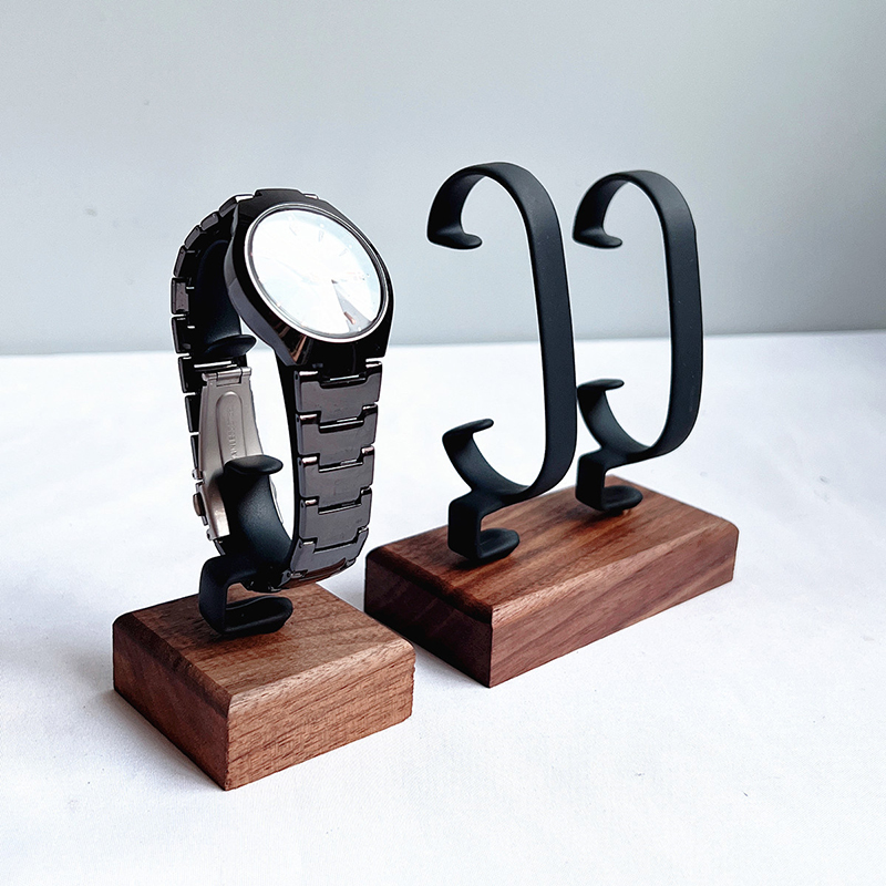 Wooden C‑Shaped Watch Holder,  - Jewelry And Watches Inc 评论和价格