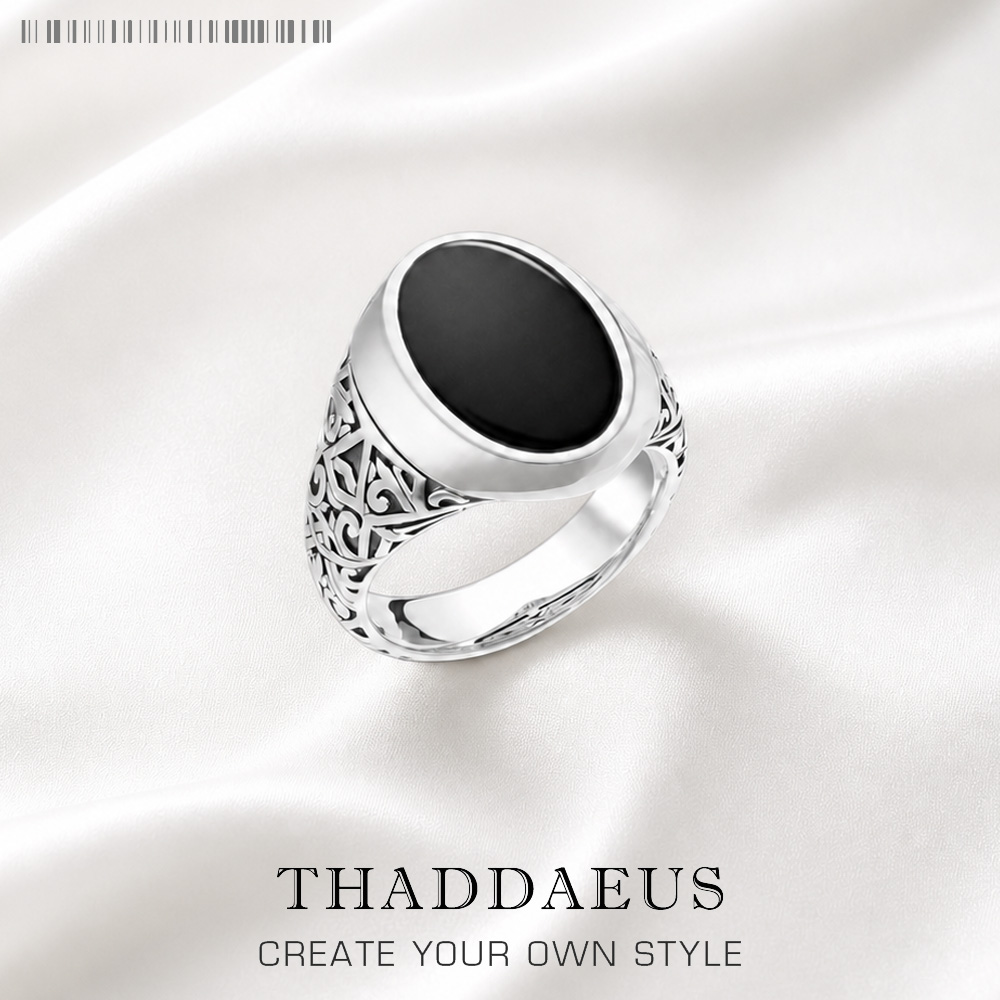 Black Oval Signet Ring Europe  - Mens Signet Ring 评论和价格