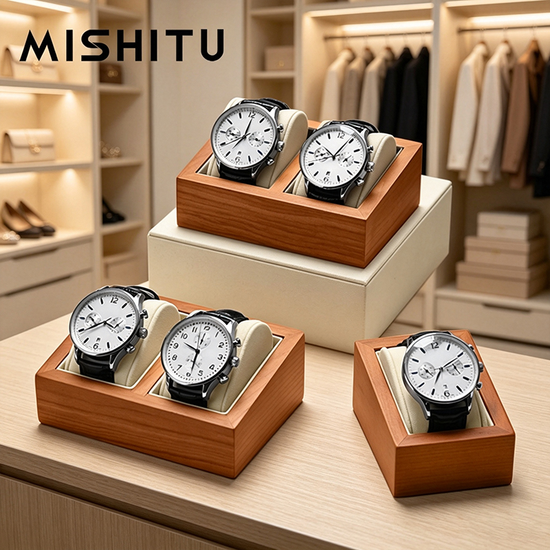 MISHITU Solid Wood Watch Stora - Jewelry Box With Watches 评论和价格