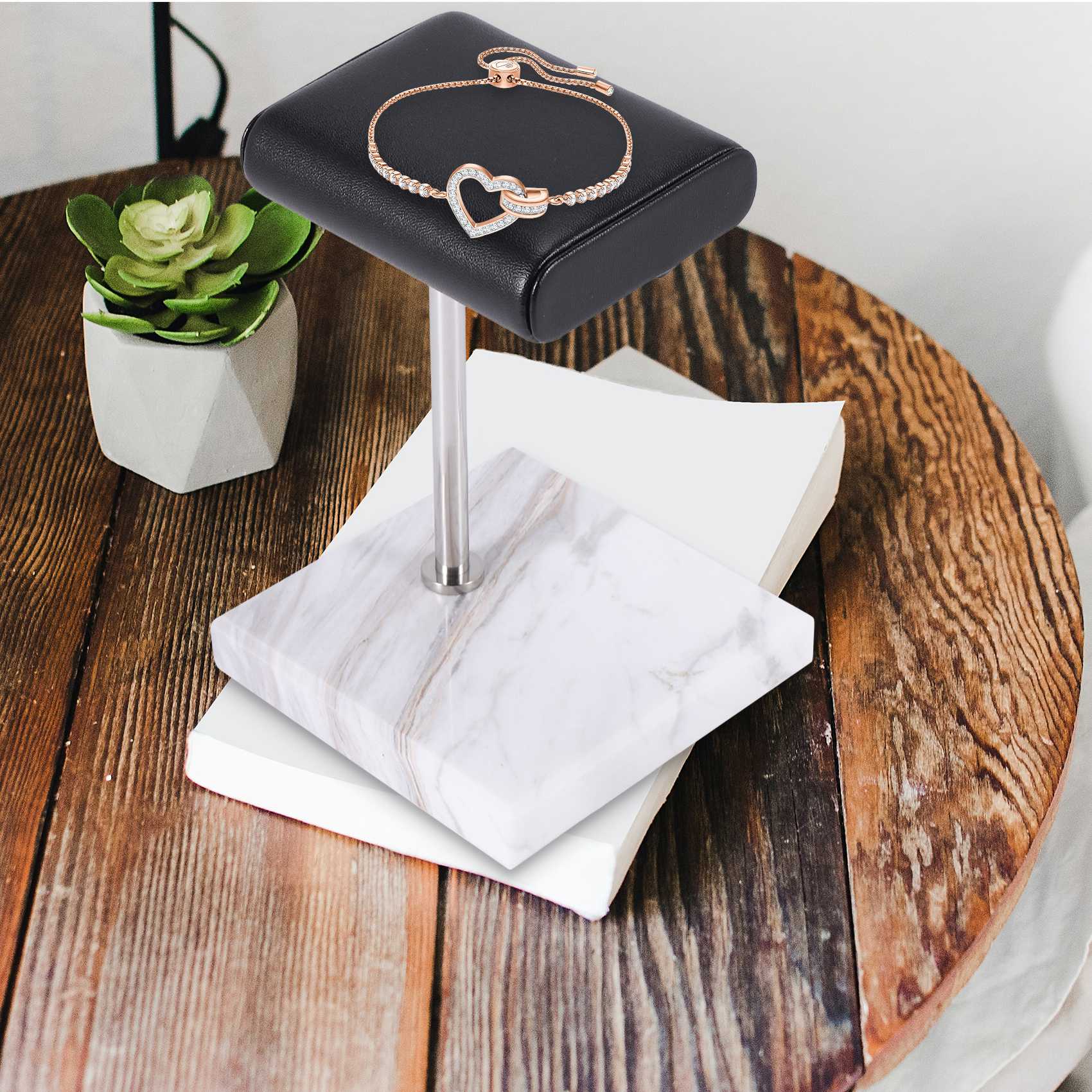 ABQR White Marble Watch Bracel - Jewelry With Watches 评论和价格