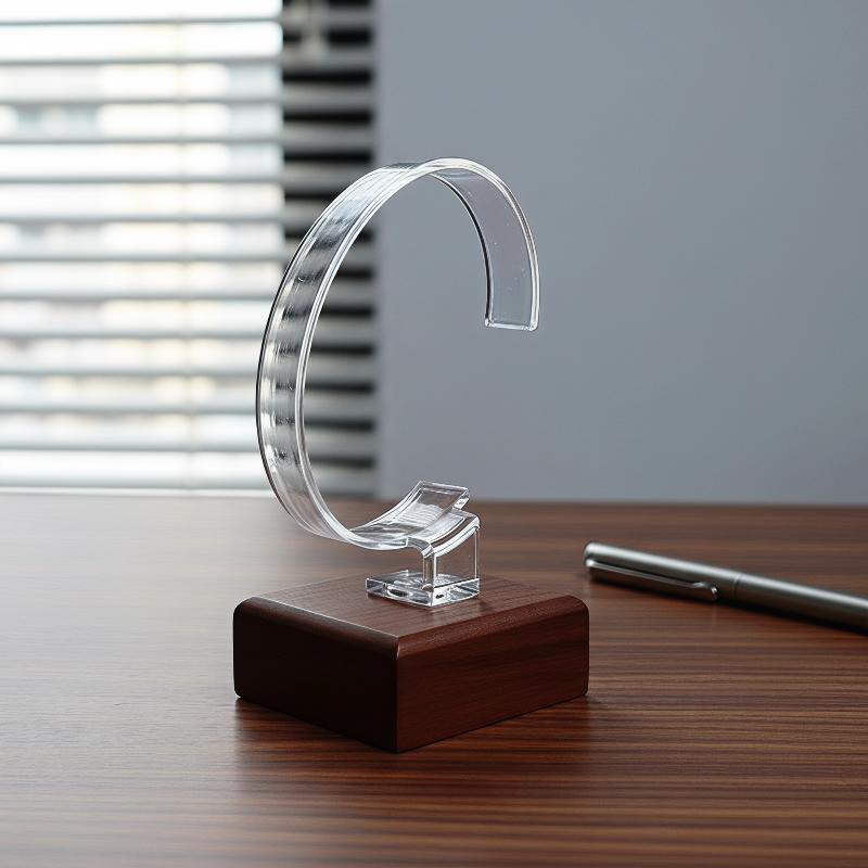 Wooden C-Shaped Watch Holder J - Jewelry And Watches Inc 评论和价格