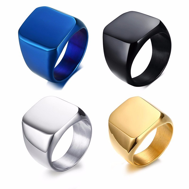Vnox Free Personalized Stamp R - Mens Signet Ring 评论和价格