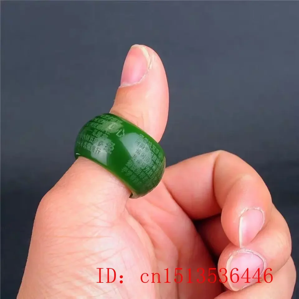 Natural Green Jade 22mm Ring H - Jewelry & Watches Sp Z Oo Opinie 评论和价格