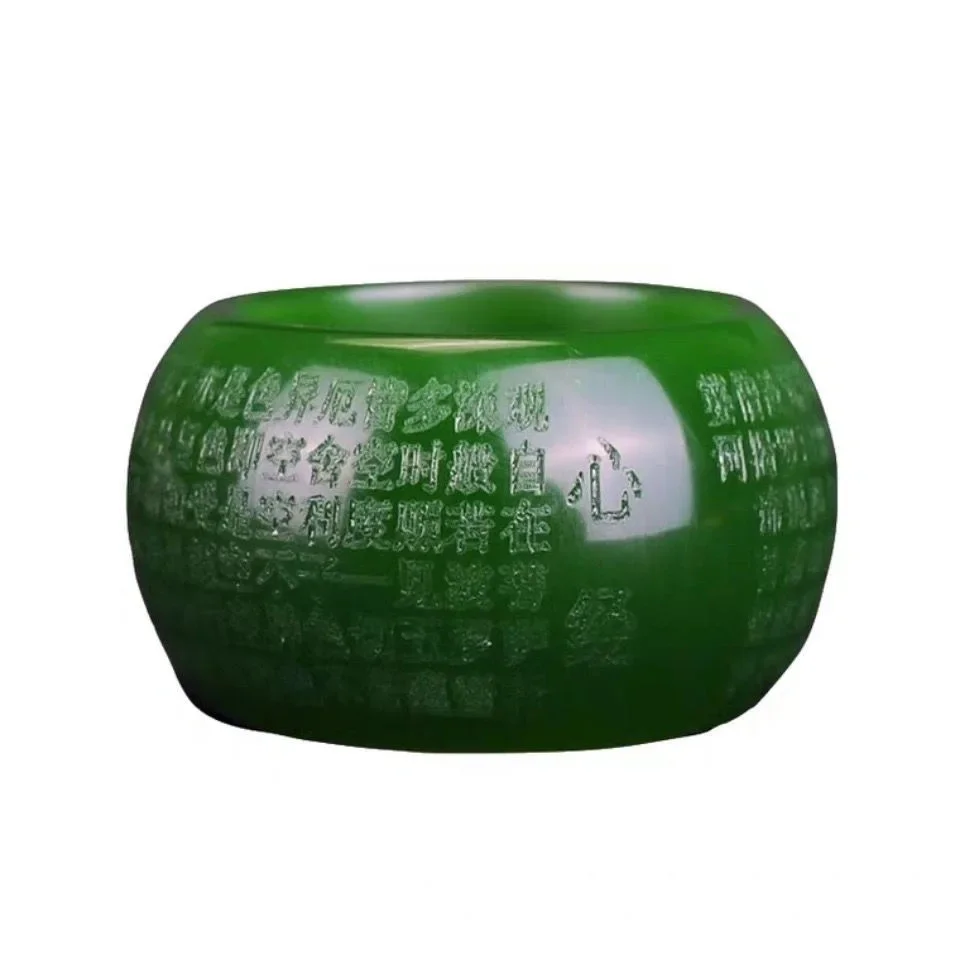 Natural Green Jade 22mm Ring H - Jewelry & Watches Sp Z Oo Opinie 评论和价格