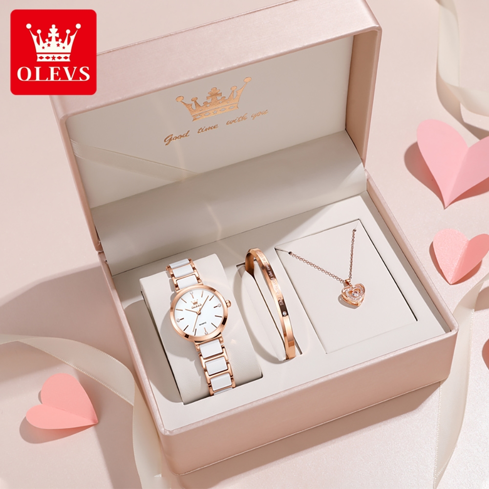 OLEVS Women Watch 5877 Luxury  - Jewelry With Watches 评论和价格