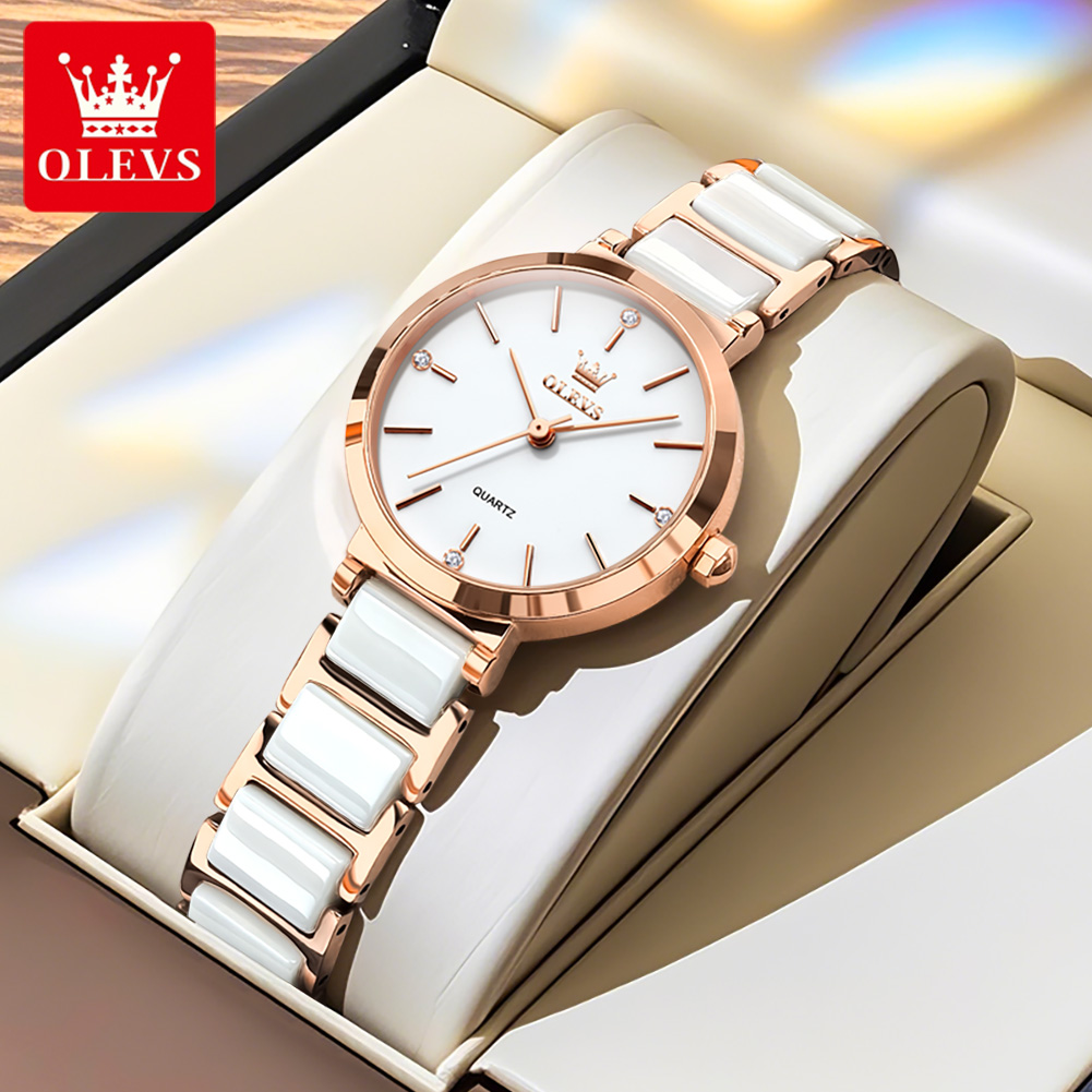 OLEVS Women Watch 5877 Luxury  - Jewelry With Watches 评论和价格
