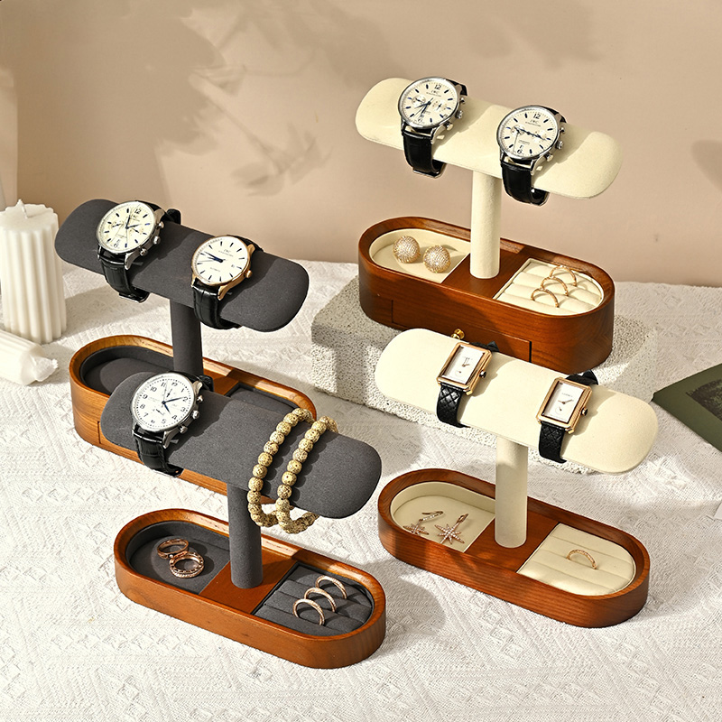 Oirlv Solid Wood Watch Organiz - Jewelry Box With Watches 评论和价格