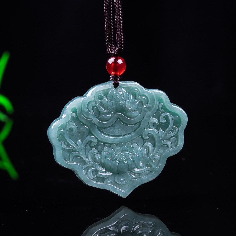Real Burmese A Emerald Jade Bl - Jewelry & Watches Sp Z Oo Opinie 评论和价格