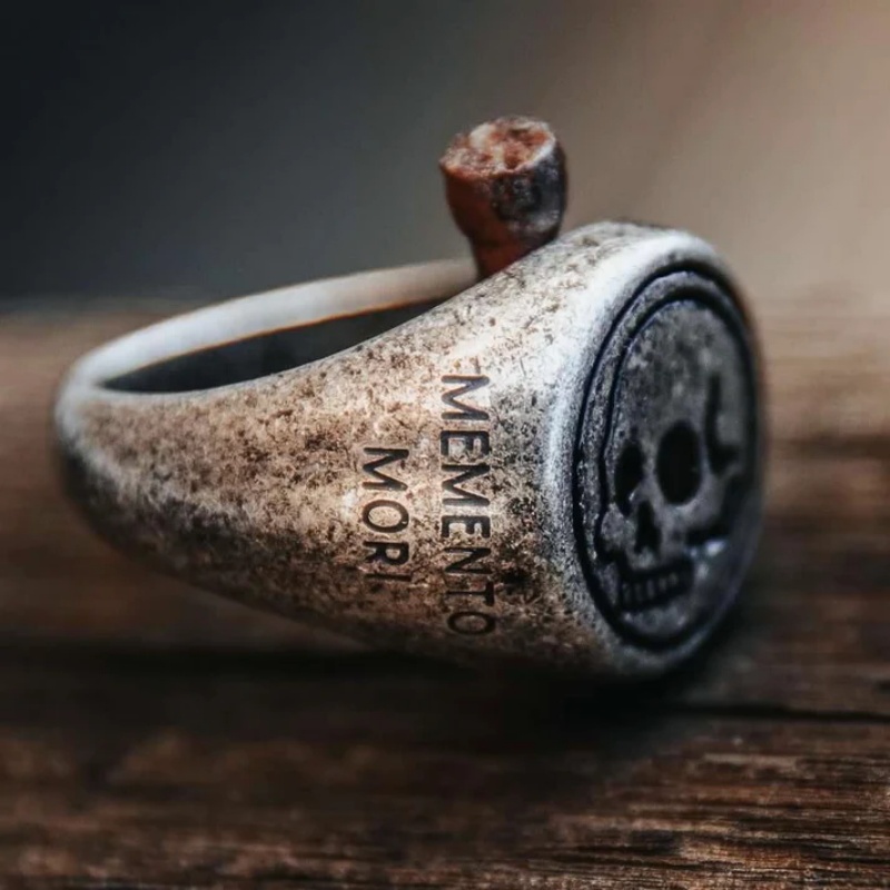 2025 Memento Mori Vintage New  - Mens Signet Ring 评论和价格