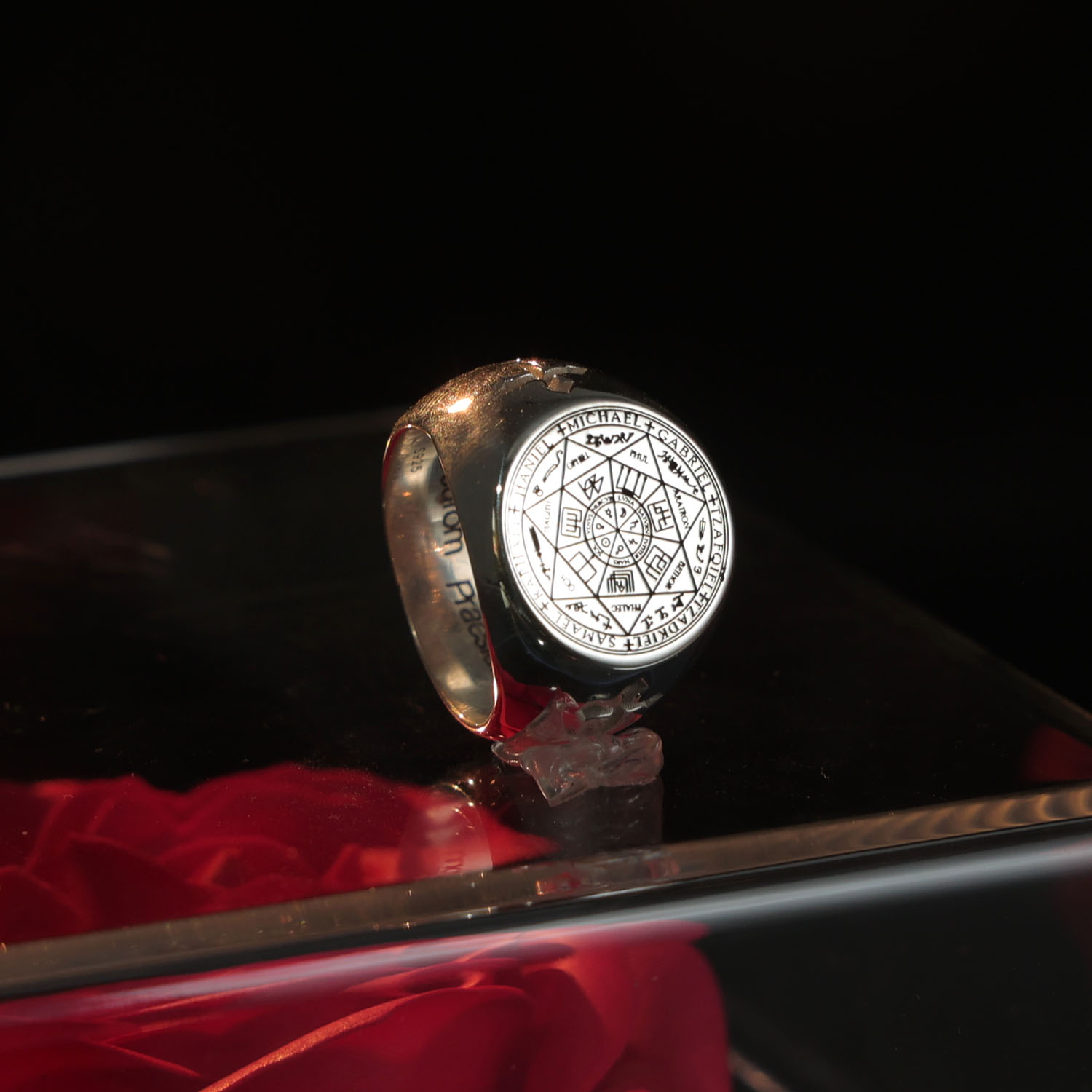 20mm Solid Signet Ring 925 Sil - Mens Signet Ring 评论和价格