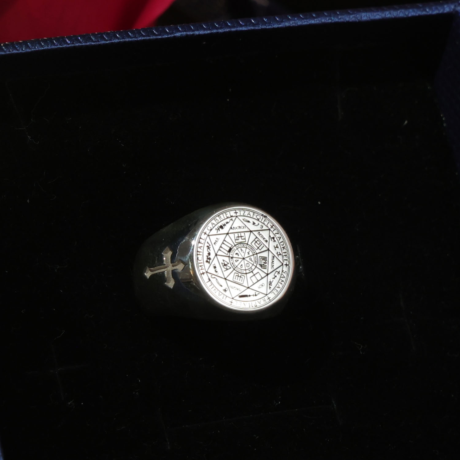 20mm Solid Signet Ring 925 Sil - Mens Signet Ring 评论和价格