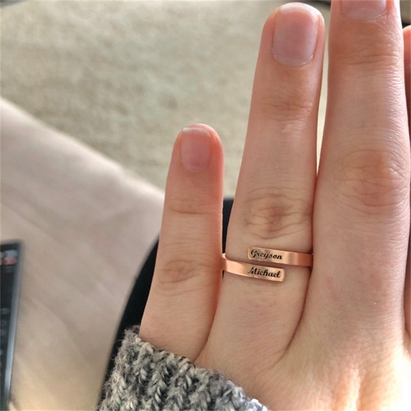Stainless Steel Dating Ring Wo - Couple Ring Set 评论和价格