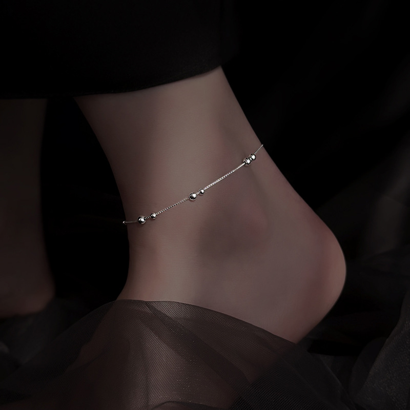925 Sterling Silver Geometric  - Anklet Foot Chain 评论和价格