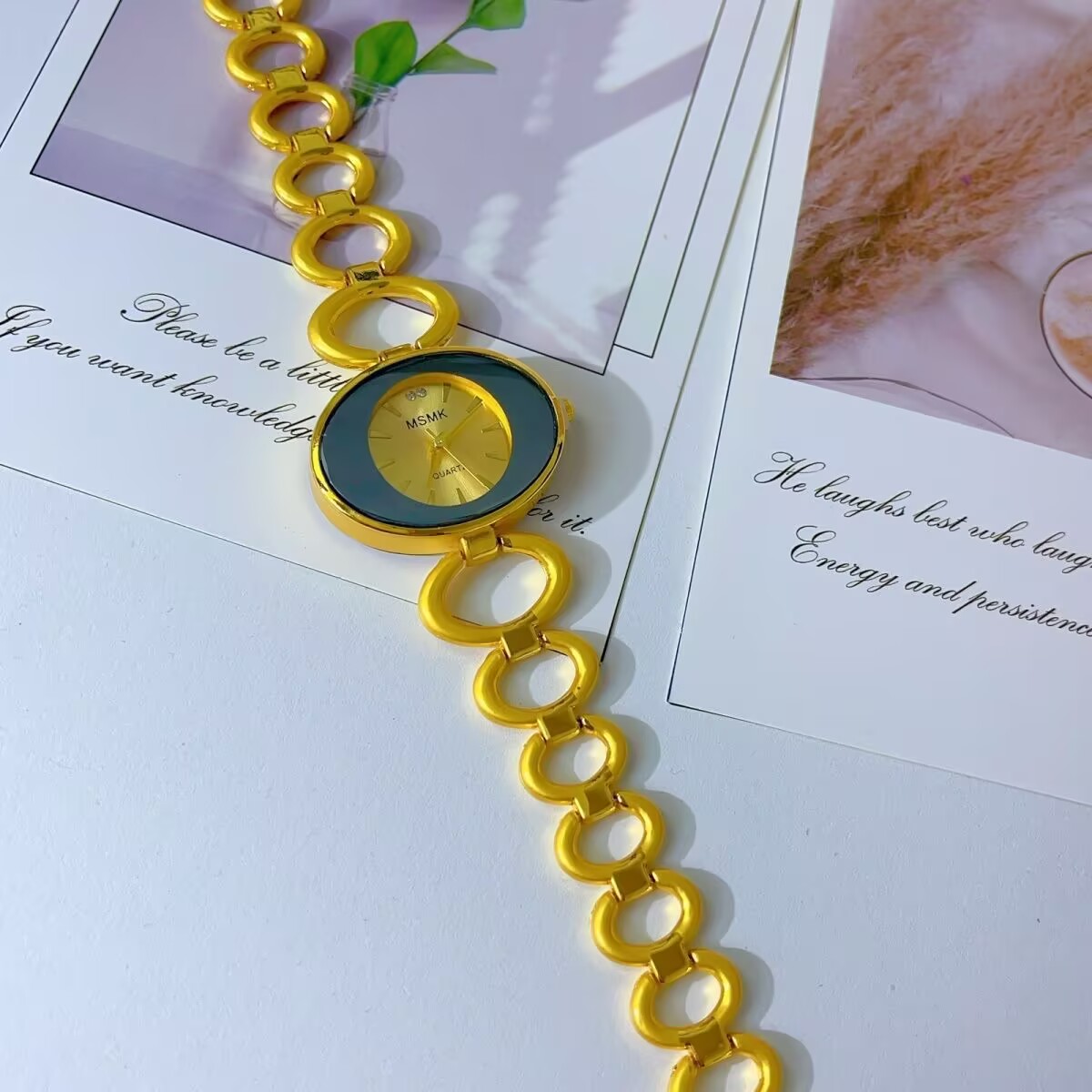 New American 24K Gold Plated W - Jewelry With Watches 评论和价格